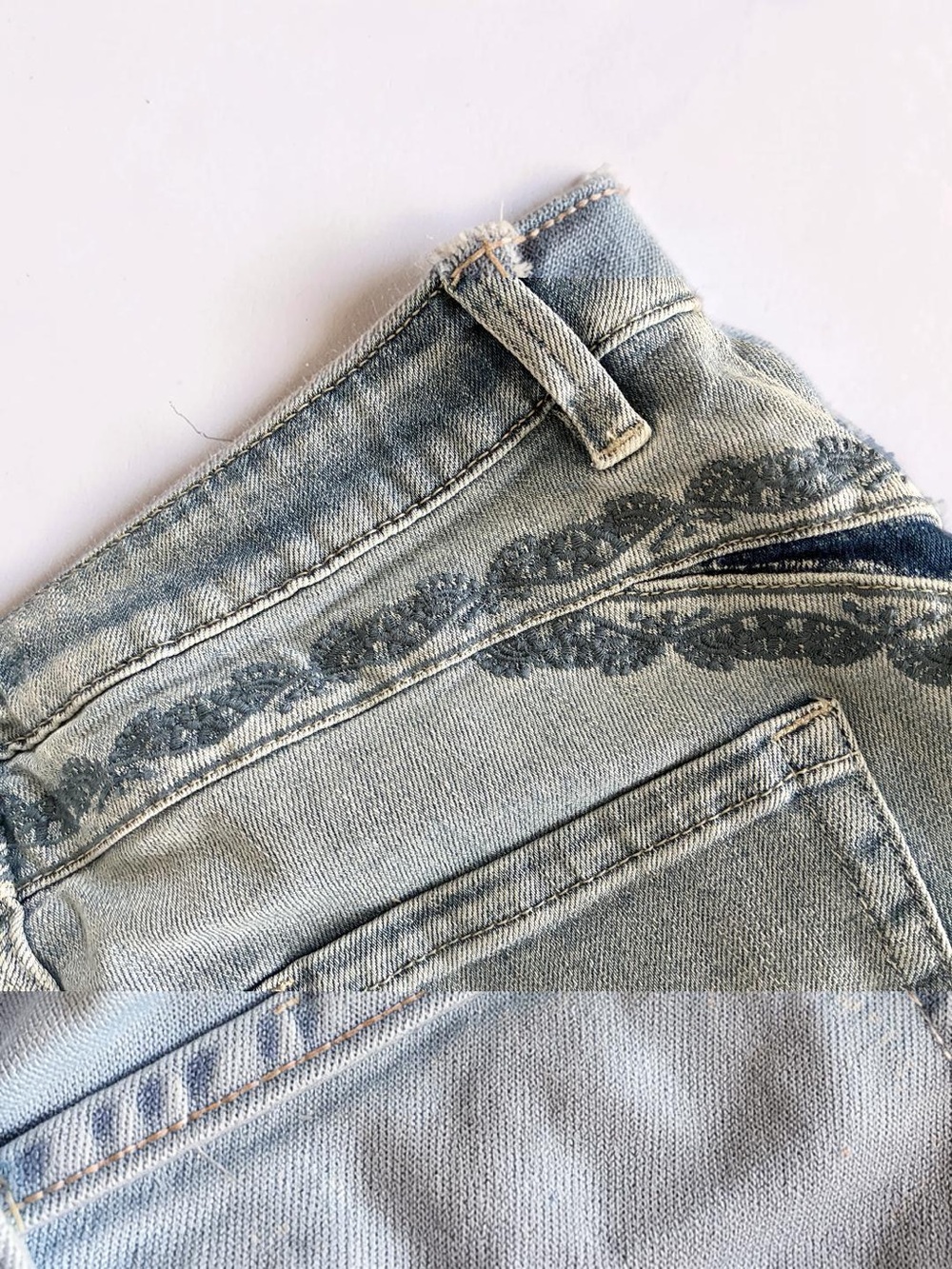 Bayeas Embroidered Wide-Leg Jeans - Picture 8 of 8